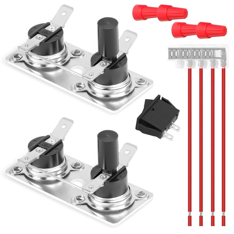 longsure 232282 RV Water Heater Thermostat Limit Switch Kit Compatible with Suburban SW Series, 12V T-Stat/Limit for Suburban SW Water Heater - 2 Pack - Image 1